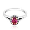Image 1 : 0.53ct Natural PINK SAPPHIRE 14K White / Yellow Gold 3.6gm Ring