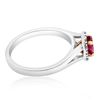 Image 2 : 0.53ct Natural PINK SAPPHIRE 14K White / Yellow Gold 3.6gm Ring