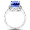 Image 2 : 5.17ct Tanzanite 14K White Gold Ring