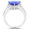 Image 2 : 3.87ct Tanzanite 14K White Gold Ring