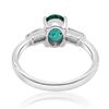 Image 3 : 0.81ct Natural Emerald 14K White Gold Ring