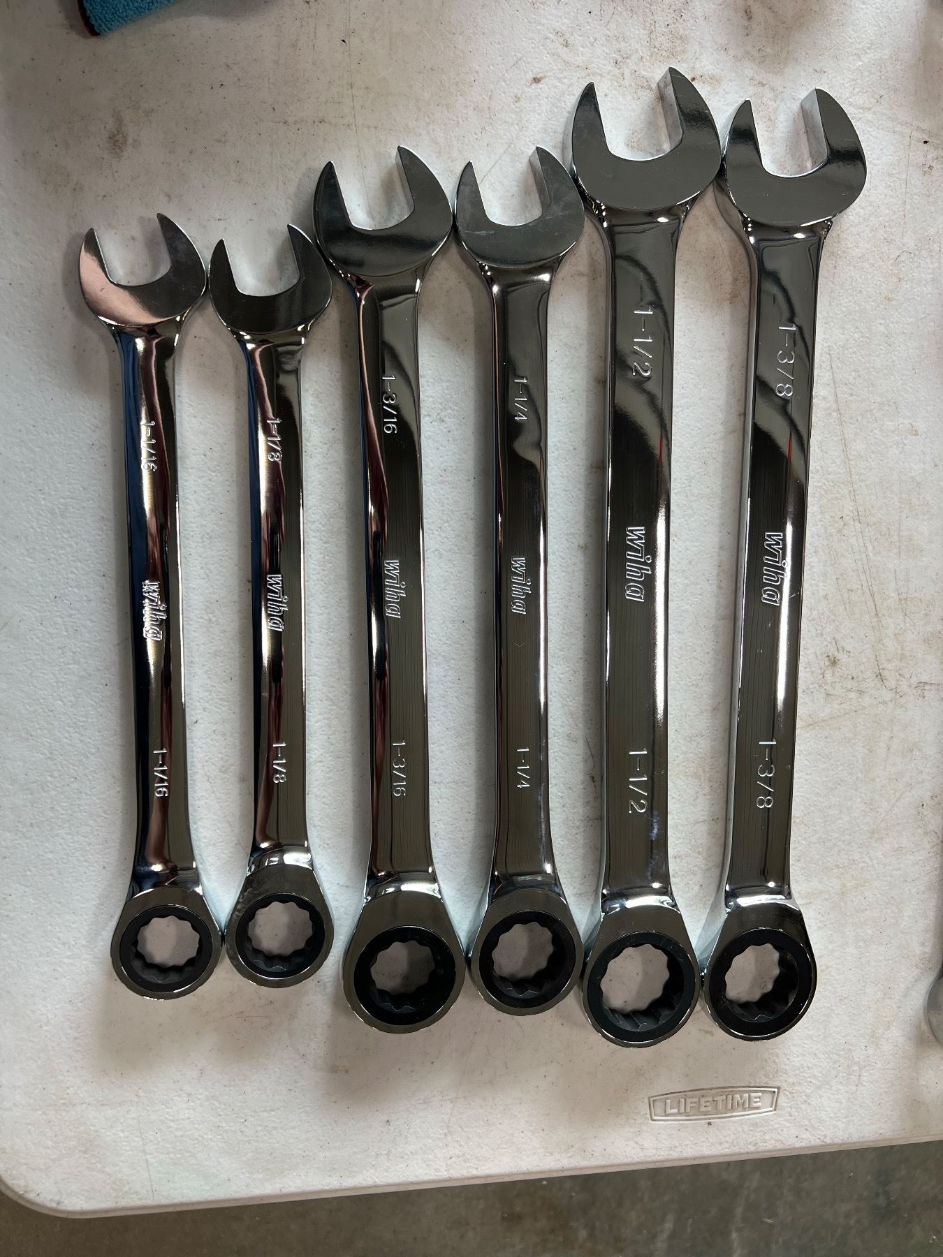 Wiha Ratel Set WIHA RATCHETING COMBO WRENCHES, SET OF 6 - Cornerbids