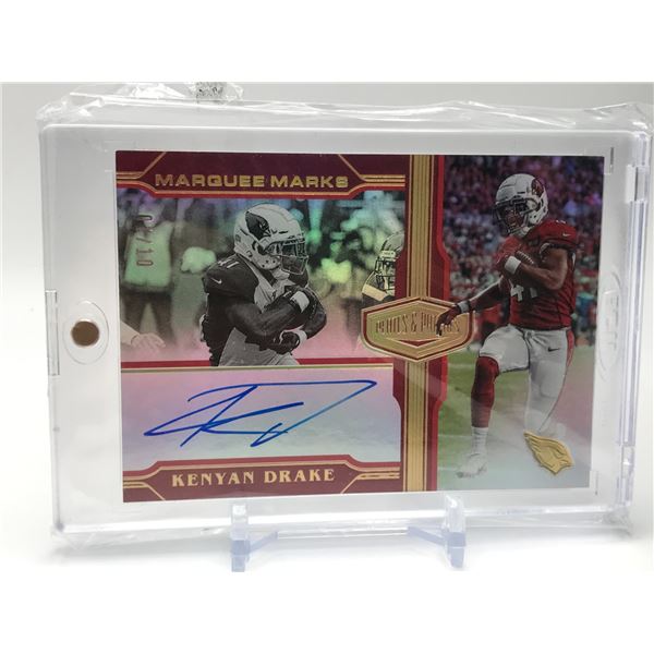 2020 PANINI PLATES AND PATCHES NO.MM-KD KENYAN DRAKE MARQUEE MARKS AUTO