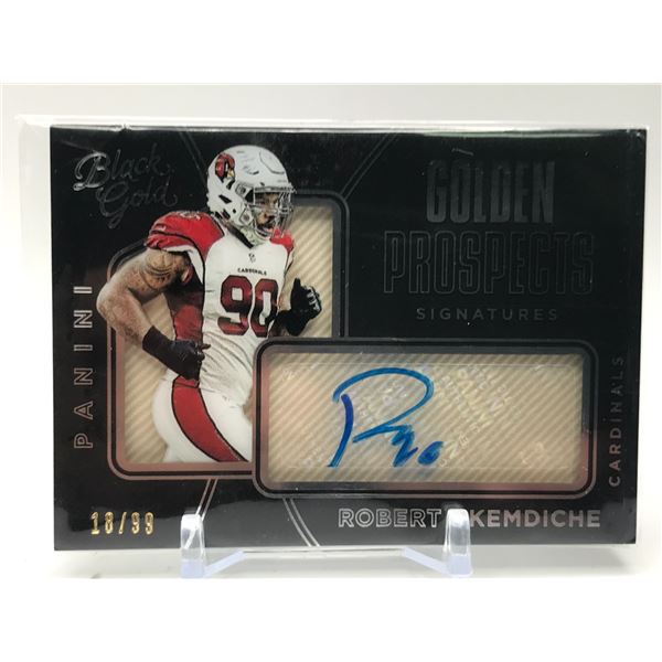 2019 PANINI BLACK GOLD NO.GP-RN ROBERT NKEMDICHE GOLDEN PROSPECTS AUTO 18/99