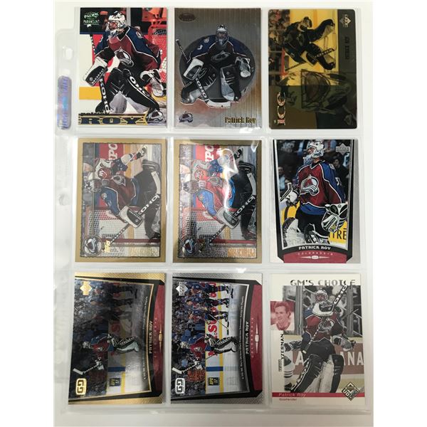 LOT OF PATRICK ROY INSERT CARDS