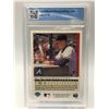 Image 2 : 1993 COLLECTORS CHOICE NO.152 CHIPPER JONES ROOKIE CARD GCG GRADED 9