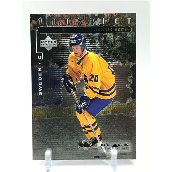 1999 UPPER DECK BLACK DIAMOND NO.110 HENDRICK SEDIN PROSPECT