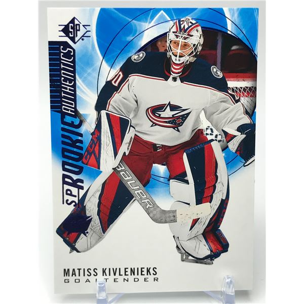 2020-21 UPPER DECK SP NO.102 MATISS KIVLENIEKS ROOKIE AUTHENTICS