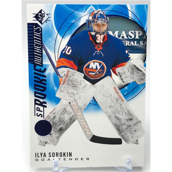 2020-21 UPPER DECK SP NO.116 ILYA SOROKIN  ROOKIE AUTHENTICS