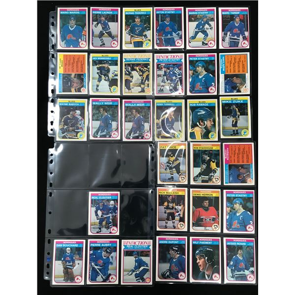 1982-83 OPC HIGH GRADE HOCKEY CARD LOT (STARS INCLUDED)