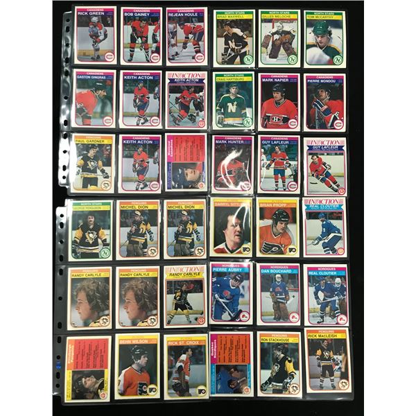 1982-83 OPC HIGH GRADE HOCKEY CARD LOT (STARS INCLUDED)