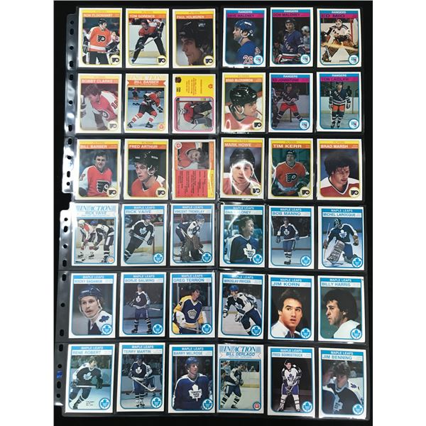 1982-83 OPC HIGH GRADE HOCKEY CARD LOT (STARS INCLUDED)