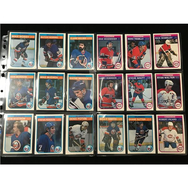 1982-83 OPC HIGH GRADE HOCKEY CARD LOT (STARS INCLUDED)