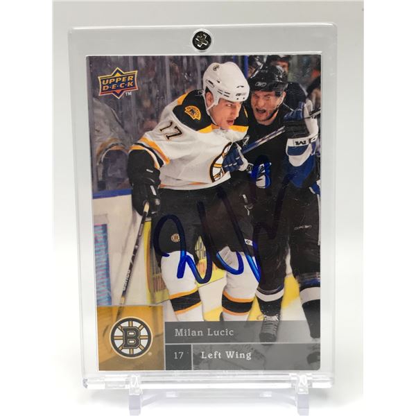 2010 UPPER DECK SERIES 2 NO.BOS-3 MILAN LUCIC AUTO