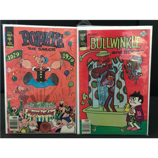 LOT OF POPEYE AND BULLWINKLE COMICS (GOLD KEY COMCIS)