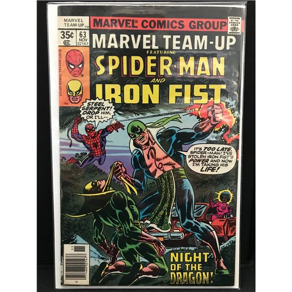 MARVEL COMICS NO.63 MARVEL TEAM-UP SPIDERMAN AND IRON FIST