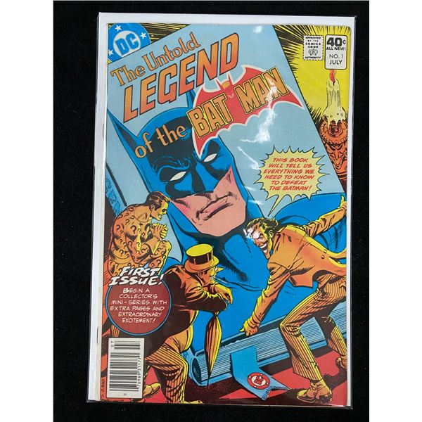 DC COMICS NO.1 THE UNTOLD LEGEND OF THE BATMAN