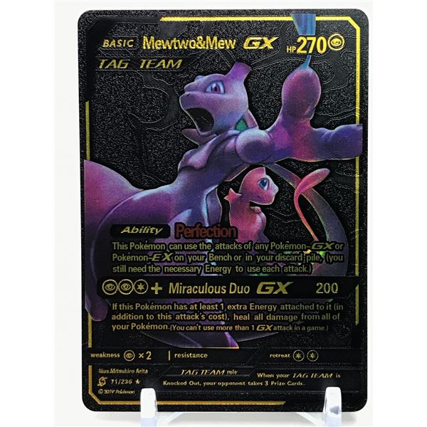 mewtwo mew tag team gx Black Foil