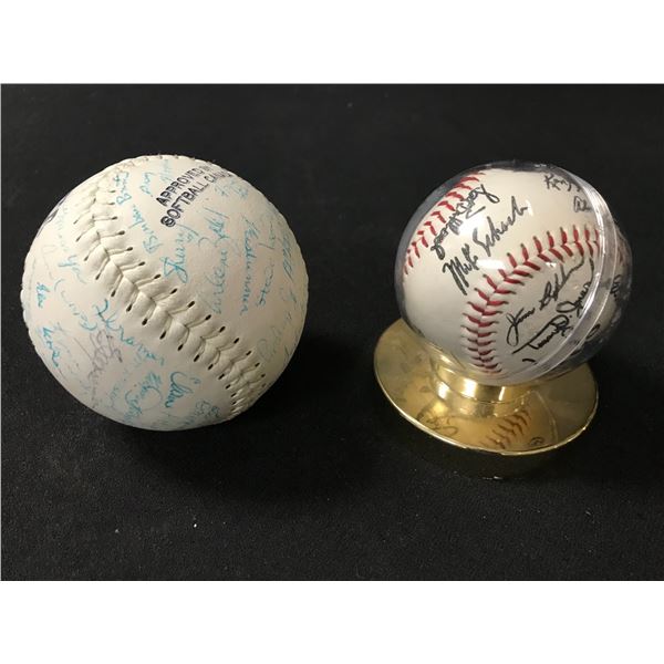 SEATTLE MARINERS TEAM SIGNED FACSIMILE BALL SET