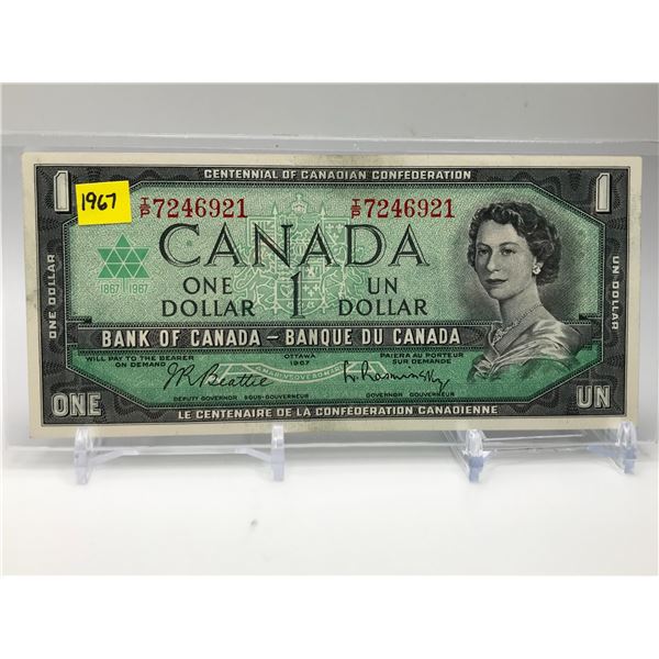 1967 CANADIAN CENTENNIAL $1 BILL