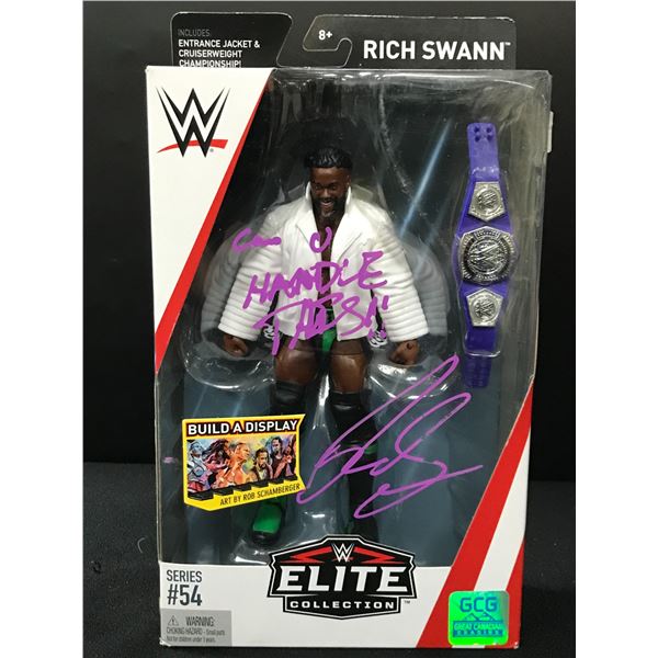 AUTOGRAPHED WWE Elite Collection Series 54 Rich Swann Action Figure GCG AUTHENTICATED