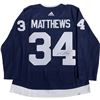 Image 1 : Auston Matthews Autographed Toronto Maple Leafs 2022 Heritage Classic Pro Jersey FROZEN POND COA