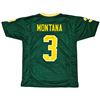 Image 1 : Notre Dame Fighting Irish Joe Montana Autographed Green Jersey JSA COA