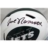 Image 2 : Joe Namath Autographed New York Jets Full Size Speed Replica Helmet Beckett