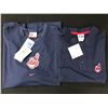 Image 1 : LOT OF 2 CLEVELAND INDIANS BASBALL SHIRTS NEW WITH TAGS