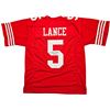 Image 1 : San Francisco 49ers Trey Lance Autographed Red Jersey Beckett