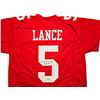 Image 2 : San Francisco 49ers Trey Lance Autographed Red Jersey Beckett