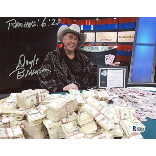 DOYLE BRUNSON SIGNED 8 X 10 (BECKETT COA)