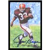 Image 1 : LTD EDITION JIM BROWN SIGNED HALL OF FAME ART SERIES (JSA COA)