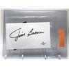 Image 1 : JIM BROWN SIGNED 3 X 5 INDEX CARD (VS COA)