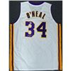 Image 1 : LAKERS SHAQUILLE O'NEAL AUTOGRAPHED WHITE JERSEY SIGNED ON