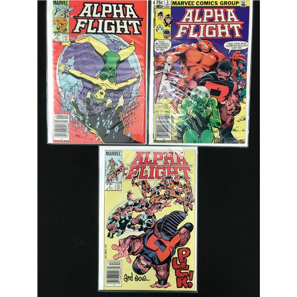 ALPHA FLIGHT #2 - #4 - #5  (MARVEL COMICS)