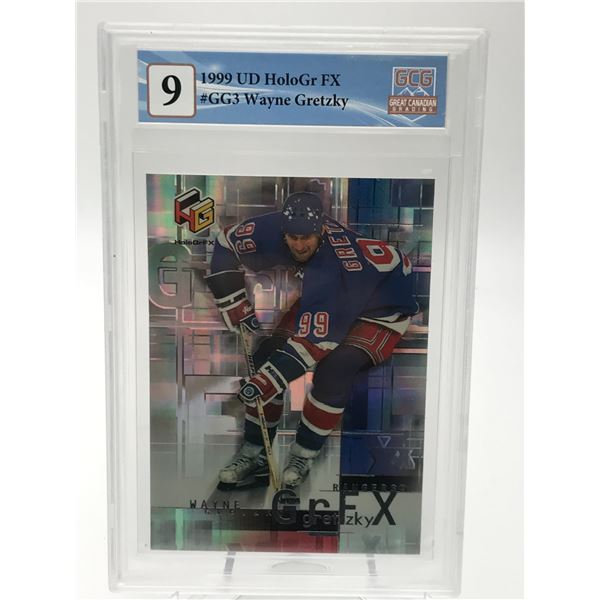 1999 UD HOLOGR FX NO.GG3 WATNE GRETZKY GCG GRADED 9