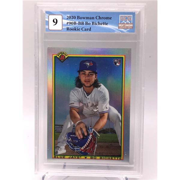 2020 BOWMAN CHROME #90B-BB BO BICHETTE ROOKIE CARD GCG GRADED 9