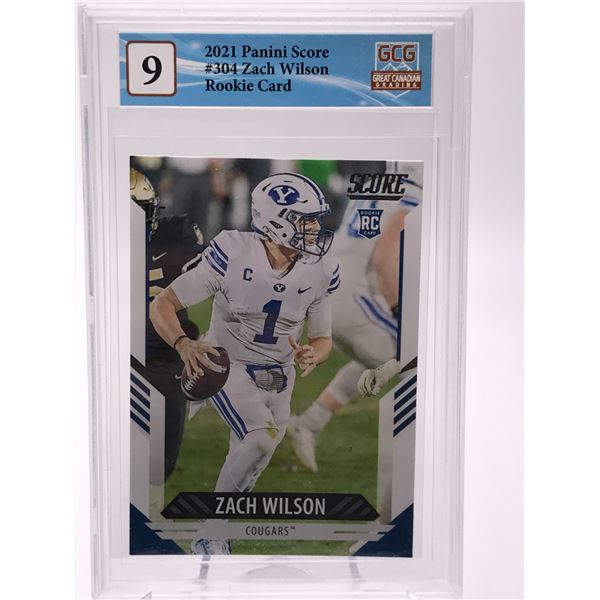 2021 SCORE DRAFT PICKS ZACH WILSON ROOKIE CARD (GCG 9)