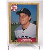 Image 1 : 1986 TOPPS BASEBALL ROGER CLEMENS