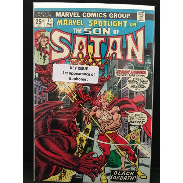 MARVEL SPOTLIGHT #15 KEY ISSUE 1ST APP OF BAPHOMET   (MARVEL COMICS)