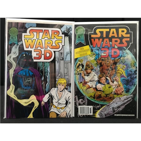 LOT OF 3-D STAR WARS COMICS (BLACKTHORNE COMICS)