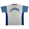 Image 3 : Lakers Magic Johnson Signed White Majestic HWC Warmup Shirt BECKETT