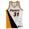 Image 1 : REGGIE MILLER GAME USED JERSEY SIGNED AND GIFTED TO SHAQUILLE ONEAL (BECKETT LOA)