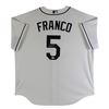 Image 1 : Tampa Bay Rays Wander Franco Authentic Signed White Nike Jersey JSA Signature Debut