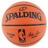 Image 2 : CLYDE DREXLER AND HAKEEM OLAJUWAN DEAL SIGNED SPALDING BASKETBALL (BECKETT COA)