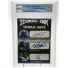 Image 1 : ICONIC INK TRIPLE CUTS GUERRERO JR,BICHETTE,BIGGIO FACSIMILE AUTO GCG GRADED 9.5