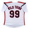 Image 1 : Charlie Sheen Major League Signed White Wild Thing Pro Style Jersey BECKETT