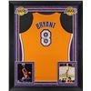 Image 1 : KOBE BRYANT SIGNED LA LAKERS CUSTOM FRAMED JERSEY (PSA COA)