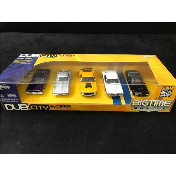 DUB CITY BIGTIME MUSCLE 1/64 SCALE DIECAST CAR SET